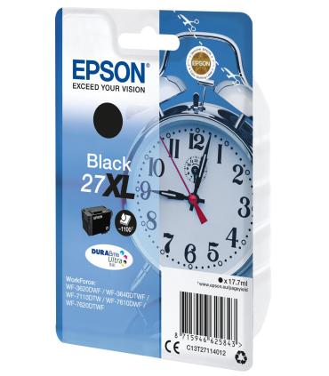 Epson Alarm clock Singlepack Black 27XL DURABrite Ultra Ink