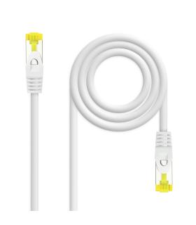 Nanocable Cable de red latiguillo RJ45 LSZH Cat.6A SFTP AWG26, Blanco, 1.0 m