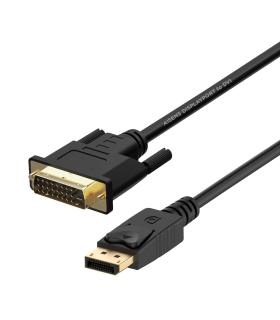 AISENS Cable conversor DisplayPort a DVI, DP M - DVI M, Negro, 2.0m