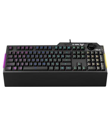 ASUS TUF Gaming K1 teclado Juego USB Inglés, Español Negro