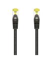 AISENS Cable De Red Latiguillo RJ45 LSZH Cat.7 600 MHz S/FTP PIMF AWG26, Negro, 0.5 m