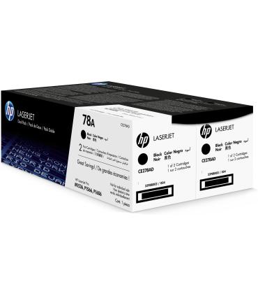 HP Pack de ahorro de 2 cartuchos de tóner original LaserJet 78A negro