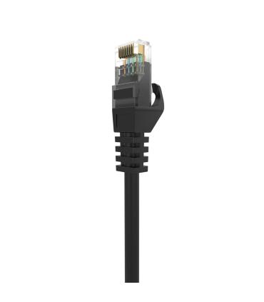 AISENS Cable de Red Latiguillo RJ45 LSZH Cat.6A 500 Mhz UTP AWG24, Negro, 25CM