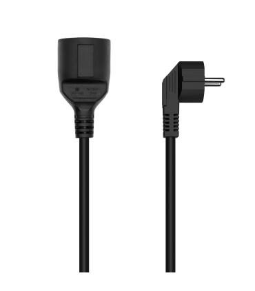 AISENS Cable Alargador de Alimentacion Schuko, CEE7 M-CEE7 H, Negro, 3.0M