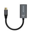 AISENS Conversor Aluminio USB-C a HDMI 4K@60Hz, USB-C/M-HDMI/H, Gris, 15cm