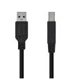 AISENS Cable USB 3.0 Impresora Tipo A/M-B/M, Negro, 2.0m