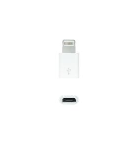 Nanocable Adaptador Lightning a Micro USB, Lightning M-Micro B H Blanco