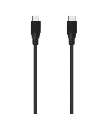 AISENS Cable USB 3.2 Gen2x2 20Gbps 8k@30Hz 5A 100w E-Marker, Tipo USB-C M-USB-C M, Negro, 0.6m