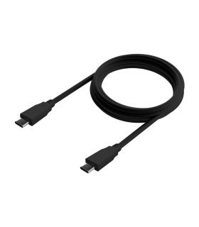 AISENS Cable USB 3.2 Gen2x2 20Gbps 8k@30Hz 5A 100W E-Marker, Tipo USB-C M-USB-C M, Negro, 1.5m