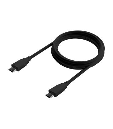 AISENS Cable USB 3.2 Gen2x2 20Gbps 8k@30Hz 5A 100W E-Marker, Tipo USB-C M-USB-C M, Negro, 1.5m