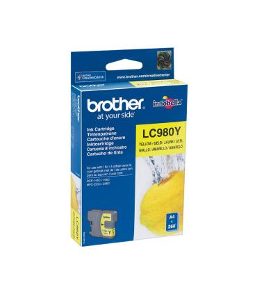 Brother LC-980Y cartucho de tinta 1 pieza(s) Original Amarillo