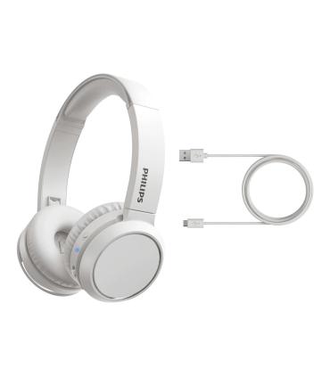 Philips 4000 series TAH4205WT 00 auricular y casco Auriculares Inalámbrico Diadema Llamadas Música USB Tipo C Bluetooth Blanco