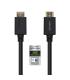 AISENS Cable HDMI V2.1 Ultra Alta Velocidad   HEC Certificado 8k@60Hz 48Gbps, A M-A M, Negro, 2.0m