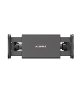 AISENS Soporte Coche Ajustable (1 Pivote) Para Reposacabezas Para Telefono   Tablet, Negro