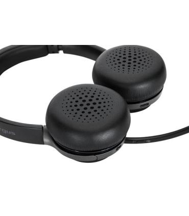 Targus AEH104GL auricular y casco Auriculares Inalámbrico y alámbrico Diadema Llamadas Música USB Tipo C Bluetooth Negro