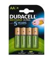 Duracell 4xAA Batería recargable AA