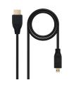 Nanocable CABLE MICRO HDMI V1.4 (ALTA VELOCIDAD / HEC), A/M-D/M, 1.8 M