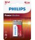 Philips Power Alkaline Batería 6LR61P1B 10