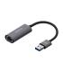 AISENS Conversor USB 3.0 A Ethernet Gigabit 10 100 1000 Mbps, Gris, 15cm