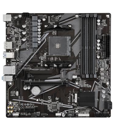 GIGABYTE Placa base A520M DS3H V2 - Soporta CPUs AMD Ryzen serie 5000 AM4, hasta 4733 MHz DDR4 (OC), PCIe 3.0 x16, LAN GbE, USB