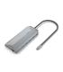 AISENS USB-C Dock 12 En 1, USB-C A 2xHDMI, 1xRJ45, 3xUSB-A, 2xUSB-C, 1xUSB-C PD, 1xAudio, 1xSD, 1xMicro SD, Gris, 30cm