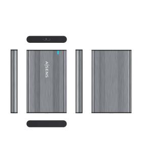 AISENS Caja Externa 2,5″ 9.5mm SATA a USB 3.0 USB3.1 Gen1, Gris