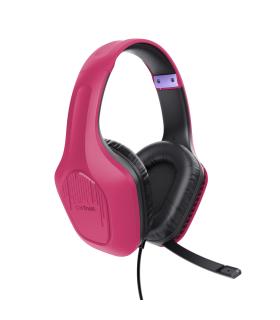 Trust GXT 415P Zirox Auriculares Alámbrico Diadema Juego Rosa