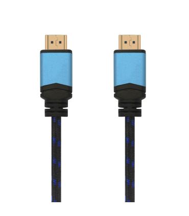 AISENS Сable, HDMI, 2.0, Premium alta velocidad   HEC, 4k@60 Hz, 18 Gbps, A M-A M, Negro Azul, 0.5 m