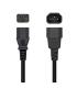 AISENS Cable Alimentación CPU, C13 H-C14 M, Negro, 3.0m