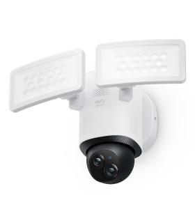 Eufy Security Floodlight Camera E340 con cable, giro de 360° e inclinación, grabación ininterrumpida, Wi-Fi de doble banda,