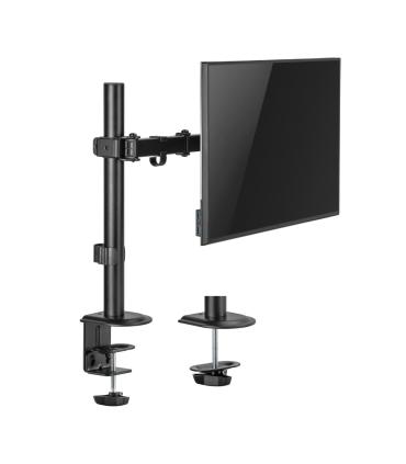 AISENS Soporte de Mesa ECO Giratorio e Inclinable para Monitor TV 9Kg (3 Pivotes, 1 Brazo) de 17-32, Negro