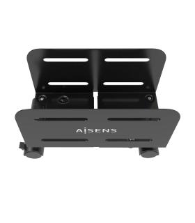 AISENS Soporte Metálico Ajustable de Suelo para CPU, Negro