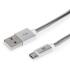 Maillon Technologique Premium MTPMUMS241 cable USB USB 2.0 1 m USB A Micro-USB B Plata