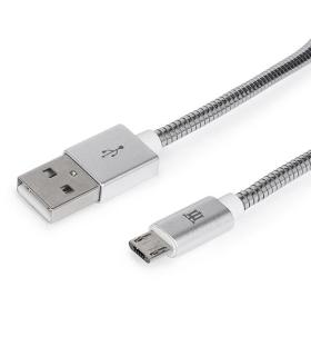 Maillon Technologique Premium MTPMUMS241 cable USB USB 2.0 1 m USB A Micro-USB B Plata