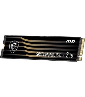 MSI SPATIUM M480 PRO PCIE 4.0 NVME M.2 2TB unidad de estado sólido PCI Express 4.0 3D NAND