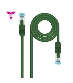 Nanocable Cable de Red Cat.7 600MHZ LSZH SFTP PIMF AWG26, Verde, 25 cm