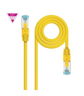 Nanocable Cable de Red Cat.7 600MHZ LSZH SFTP PIMF AWG26, Amarillo, 25 cm