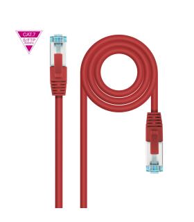 Nanocable Cable de Red Cat.7 600MHZ LSZH SFTP PIMF AWG26, Rojo, 2 m