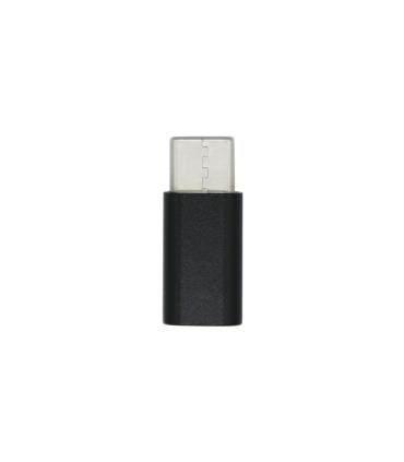 AISENS Mini Adaptador USB-С USB 2.0, Tipo Micro-B H-USB-С M, Negro