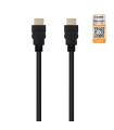 Nanocable HDMI V2.0, 0.5m cable HDMI 0,5 m HDMI tipo A (Estándar) Negro