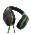 Trust GXT 415X ZIROX Auriculares Alámbrico Diadema Juego Negro, Verde