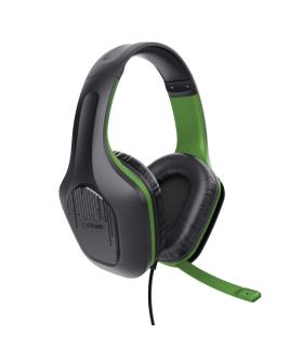 Trust GXT 415X ZIROX Auriculares Alámbrico Diadema Juego Negro, Verde