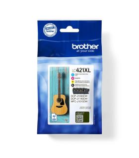 Brother LC-421XLVAL PagePack 4 pieza(s) Original Alto rendimiento (XL) Negro, Cian, Magenta, Amarillo