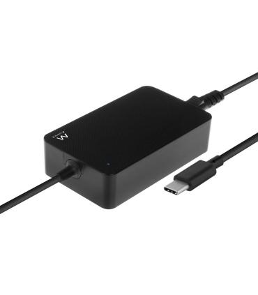 Ewent EW3980 adaptador e inversor de corriente Interior 65 W Negro