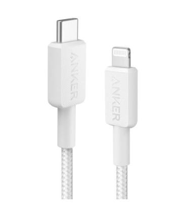 Anker A81B5G21 cable de conector Lightning 0,9 m Blanco