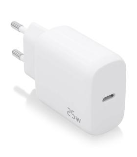 AISENS Cargador USB-C PD3.0 1 Puerto 1xUSB-C 25W, Blanco