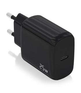 AISENS Cargador USB-C PD3.0 1 Puerto 1xUSB-C 25W, Negro