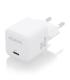 AISENS Cargador GaN 25W, 1xUSB-C PD3.0 QC4.0, Blanco