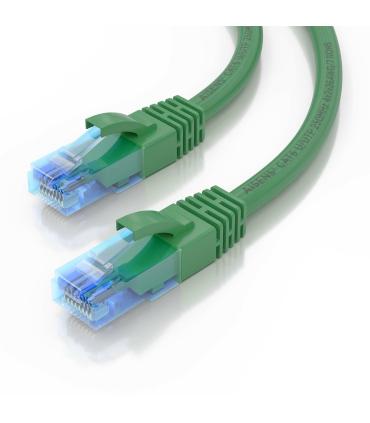 AISENS Cable De Red Latiguillo RJ45 Cat.6 UTP AWG26 CCA, Verde, 30 cm