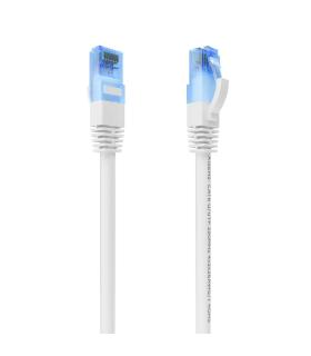 AISENS Cable De Red Latiguillo RJ45 Cat.6 UTP AWG26 CCA, Blanco, 0.75 m